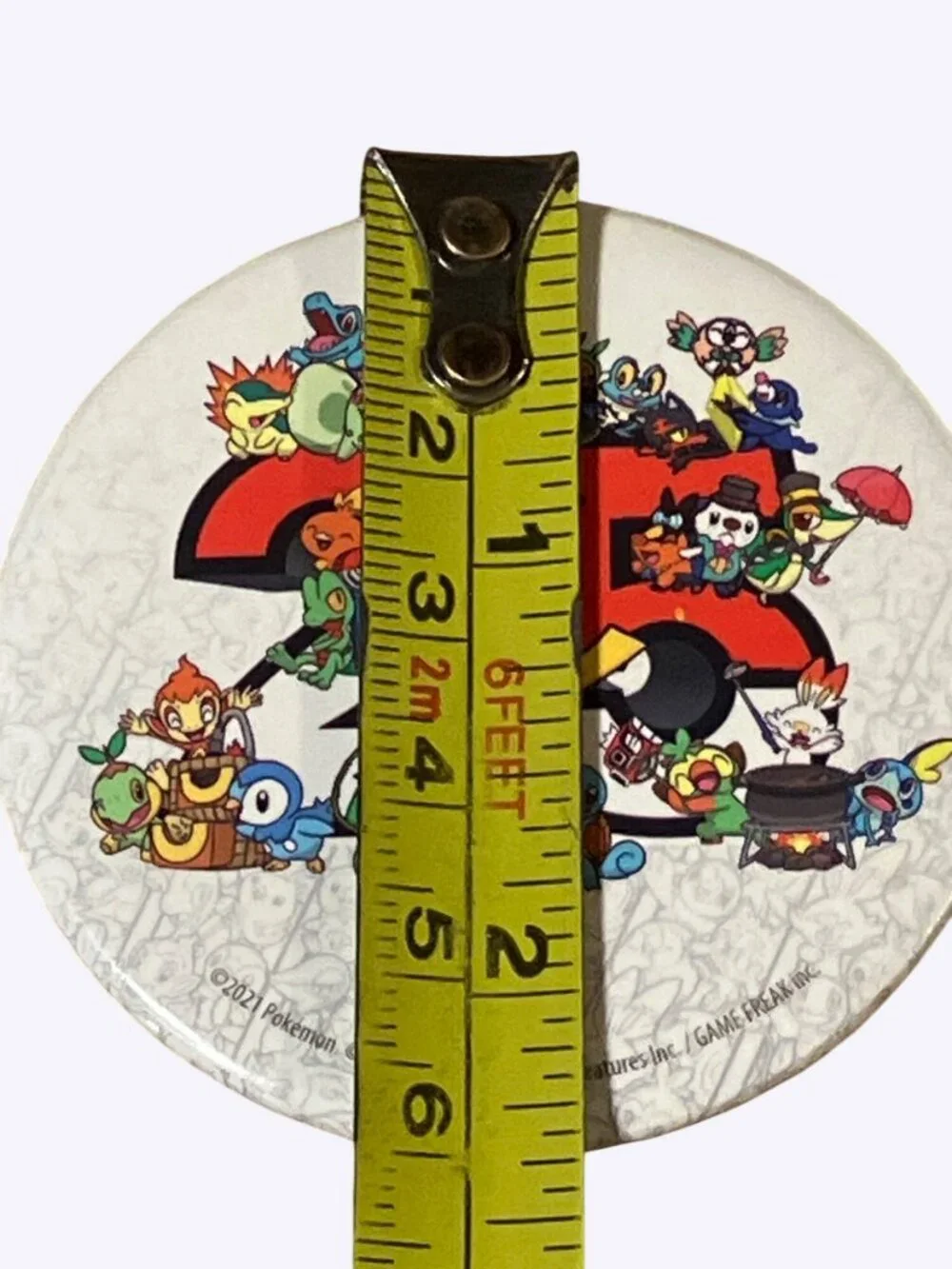 Pokemon 25th Anniversary Collectible Snorlax Pin & Button Pin Set